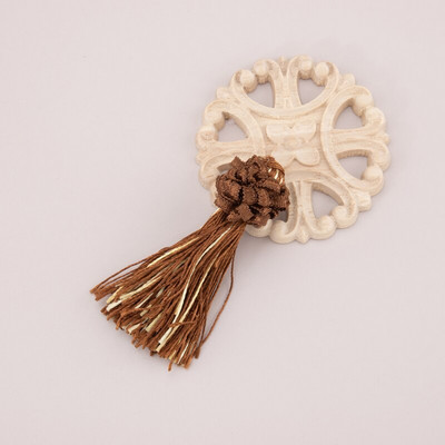 CHENGRUI L240,7cm,tutt,puuvillane narmad,Ornamendimaterjal,käsitsi valmistatud,ehtetarvikud,kõrvarõngaleidud,4tk/kott