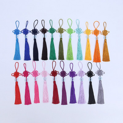 10 ks čínskych uzlov imitácia nefritových strapcov, prívesky na DIY remeslá, umelecké šperky, oblečenie, auto, taška, bytové dekorácie, doplnky, darčekové strapce