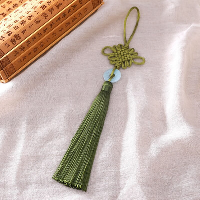 10 ks čínskych uzlov imitácia nefritových strapcov, prívesky na DIY remeslá, umelecké šperky, oblečenie, auto, taška, bytové dekorácie, doplnky, darčekové strapce