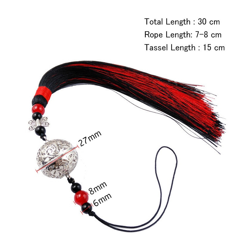 2 ks čínskych klasických zvončekov, strapcových príveskov, DIY remeselných príveskov, oblečenia, vlasových doplnkov, ručne vyrobených bytových dekorácií, dielov na šperky, strapcov.