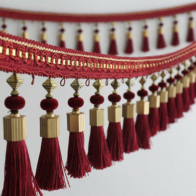 3M kutais karoliukais puošti kutais apvaduoti užuolaidos priedai Apdailos nėriniai „Boho“ apmušalai „pasidaryk pats“ vakarėlis pakabinamas žiedas virvelės amatai siuvimo dekoras