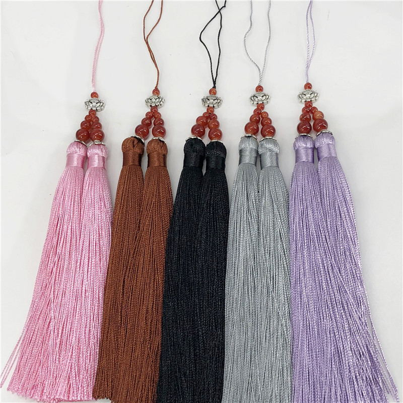 1 ks Lotus dvojitý strapec hodvábny závesný strapec prívesok strapce čínsky strapec pre DIY záclony bytové dekorácie príslušenstvo