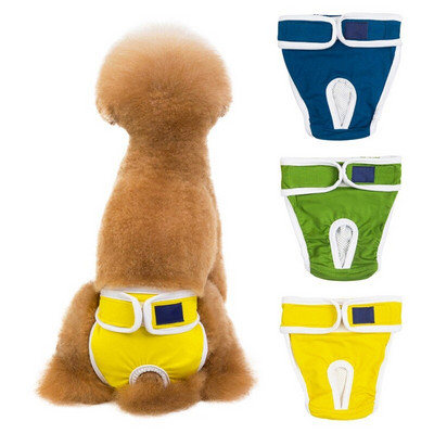 Pet Cotton Washable Dog Diapers Durable Premium Female Dog Reusable Sanitary Wraps Panties High Quality