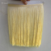 1 ярд/партида 25 СМ дълга полиестерна дантела с пискюл ресни бежово жълта дантелена облицовка панделка ушита латиноамериканска рокля дреха завеса Направи си сам аксесоари