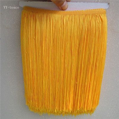 1 ярд/партида 25 СМ дълга полиестерна дантела с пискюл ресни бежово жълта дантелена облицовка панделка ушита латиноамериканска рокля дреха завеса Направи си сам аксесоари