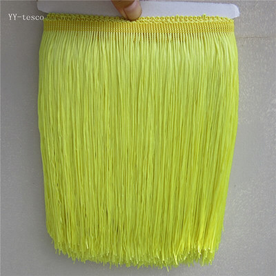 1 ярд/партида 25 СМ дълга полиестерна дантела с пискюл ресни бежово жълта дантелена облицовка панделка ушита латиноамериканска рокля дреха завеса Направи си сам аксесоари