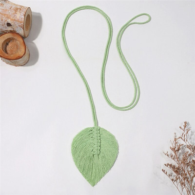 Απλή φούντα Ξύλινη χάντρα κουρτίνα πρόσδεση, χειροποίητη υφαντική κουρτίνα με διακόσμηση πρόσδεσης, κοσμήματα με πόρπη κουρτίνας