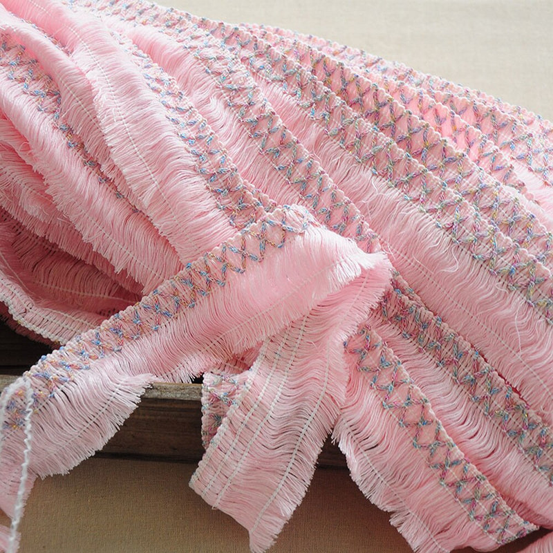 2m tumesinine roosa puuvillane etniline pehme narmastutt iseõmblemiseks isetegemiseks riided kardinad koduaksessuaarid peokaunistus 5cm