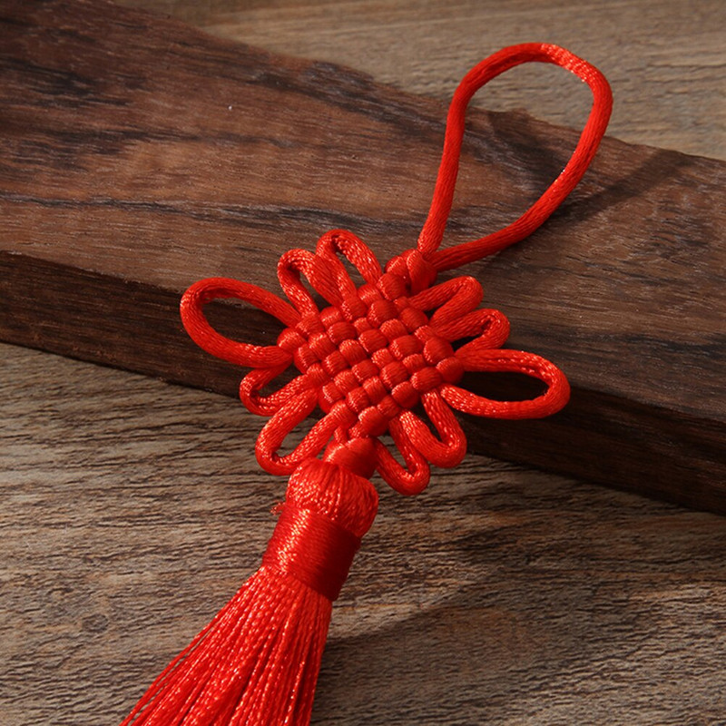 20PCS DIY Kineska kićanka s kićankama, viseći tradicionalni privjesak s kićankama za privjesak za ključeve, ukras za odjeću (crveno)