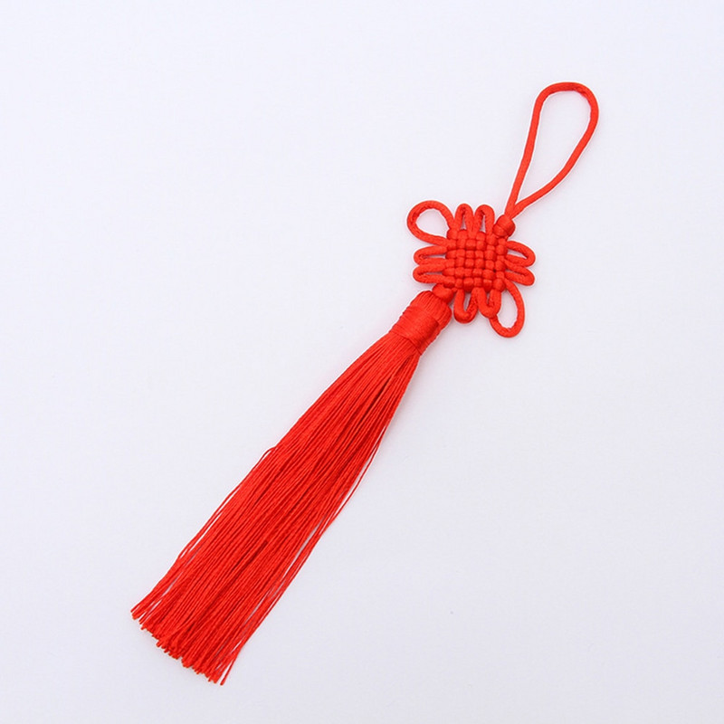 20PCS DIY Kineska kićanka s kićankama, viseći tradicionalni privjesak s kićankama za privjesak za ključeve, ukras za odjeću (crveno)