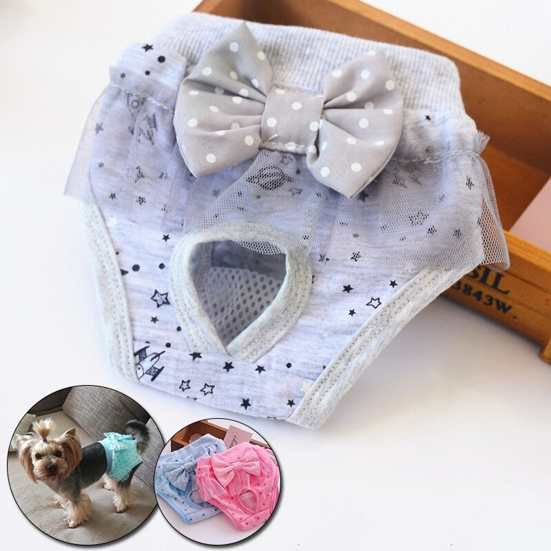 Animale de companie Scutece pentru câini Pantaloni sanitari fiziologici din bumbac lavabil Slip pentru animale de companie Scutece Lenjerie de corp pentru menstruație pentru acasă Accesorii pentru animale de companie