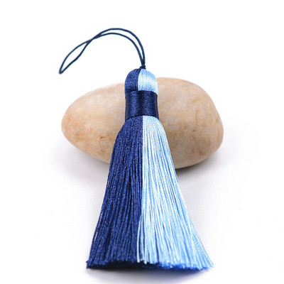 2 bucăți poliester mătase multicolor împletitură ciucuri bijuterii bricolaj perdea accesorii decorative pungă pandantiv dublă culoare ciucuri franjuri