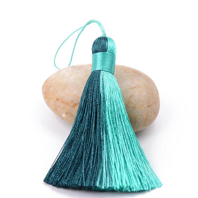 2 bucăți poliester mătase multicolor împletitură ciucuri bijuterii bricolaj perdea accesorii decorative pungă pandantiv dublă culoare ciucuri franjuri