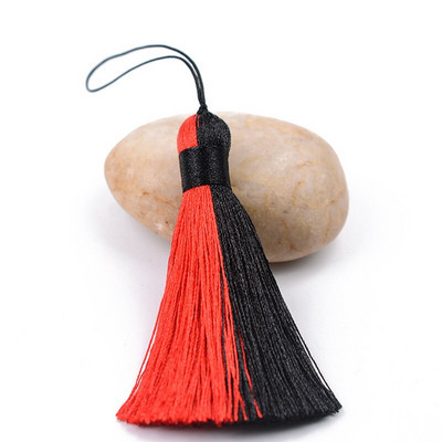 2 bucăți poliester mătase multicolor împletitură ciucuri bijuterii bricolaj perdea accesorii decorative pungă pandantiv dublă culoare ciucuri franjuri