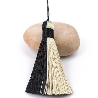 2 bucăți poliester mătase multicolor împletitură ciucuri bijuterii bricolaj perdea accesorii decorative pungă pandantiv dublă culoare ciucuri franjuri