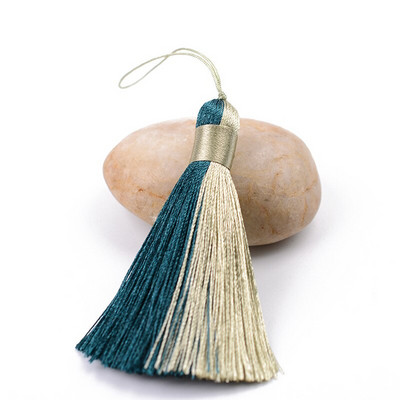 2 bucăți poliester mătase multicolor împletitură ciucuri bijuterii bricolaj perdea accesorii decorative pungă pandantiv dublă culoare ciucuri franjuri