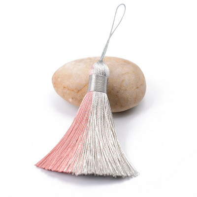 2 bucăți poliester mătase multicolor împletitură ciucuri bijuterii bricolaj perdea accesorii decorative pungă pandantiv dublă culoare ciucuri franjuri