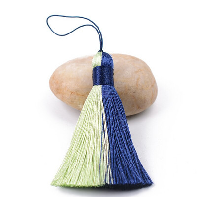 2 bucăți poliester mătase multicolor împletitură ciucuri bijuterii bricolaj perdea accesorii decorative pungă pandantiv dublă culoare ciucuri franjuri