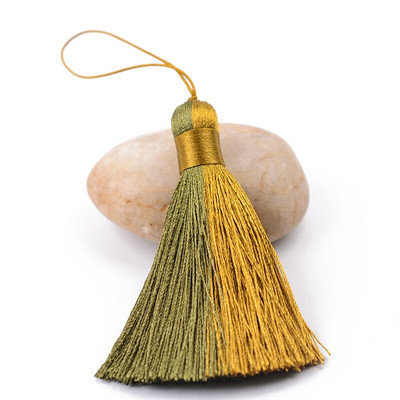 2 bucăți poliester mătase multicolor împletitură ciucuri bijuterii bricolaj perdea accesorii decorative pungă pandantiv dublă culoare ciucuri franjuri