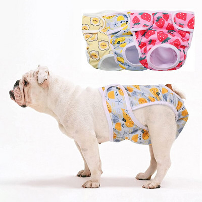 Dog Diapers Female Washable Doggy Diapers Reusable Dog Period Panties Dog Heat Diapers for Small Medium Female Pet Puppy Cats