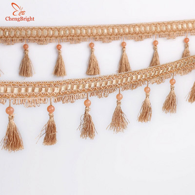 CHENGBRIGHT 1 meter 10 cm dlhý polyesterový čipkovaný strapec kvetinový záves látka čipka svadobné doplnky doplnky textilné strapce