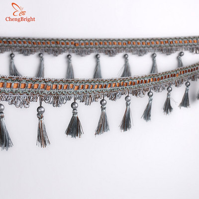 CHENGBRIGHT 1 meter 10 cm dlhý polyesterový čipkovaný strapec kvetinový záves látka čipka svadobné doplnky doplnky textilné strapce