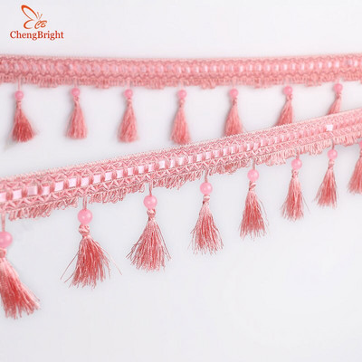 CHENGBRIGHT 1 meter 10 cm dlhý polyesterový čipkovaný strapec kvetinový záves látka čipka svadobné doplnky doplnky textilné strapce