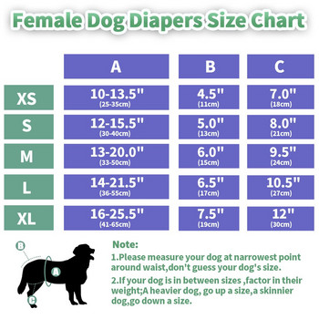 Επαναχρησιμοποιήσιμο παντελόνι για σκύλους Φυσιολογικό παντελόνι που πλένεται θηλυκό κορίτσι σκυλιά Σορτς παντελόνια απορροφητικά εσώρουχα κατοικίδια Εσώρουχα υγιεινής