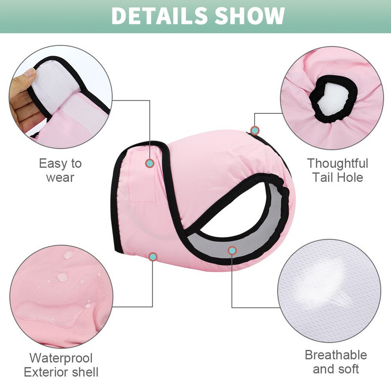Επαναχρησιμοποιήσιμο παντελόνι για σκύλους Φυσιολογικό παντελόνι που πλένεται θηλυκό κορίτσι σκυλιά Σορτς παντελόνια απορροφητικά εσώρουχα κατοικίδια Εσώρουχα υγιεινής