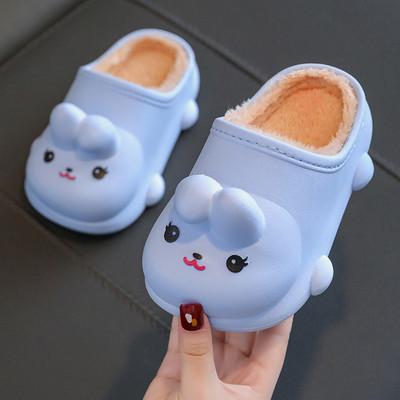 Vaikiškos žieminės šlepetės mergaitėms su 3D elementu