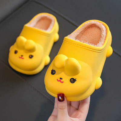 Vaikiškos žieminės šlepetės mergaitėms su 3D elementu