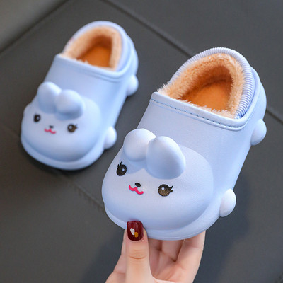 Vaikiškos žieminės šlepetės mergaitėms su 3D elementu