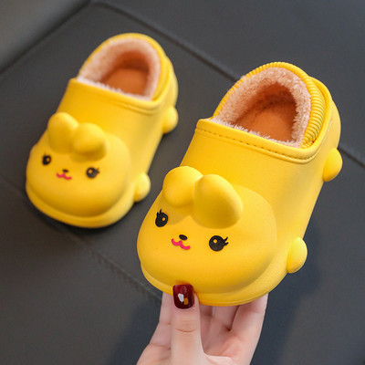 Vaikiškos žieminės šlepetės mergaitėms su 3D elementu