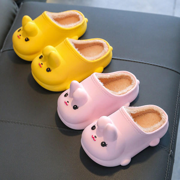 Vaikiškos žieminės šlepetės mergaitėms su 3D elementu