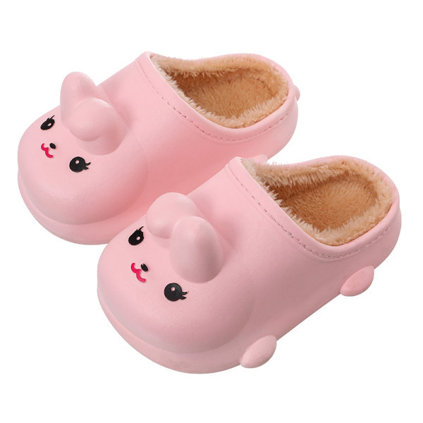 Vaikiškos žieminės šlepetės mergaitėms su 3D elementu