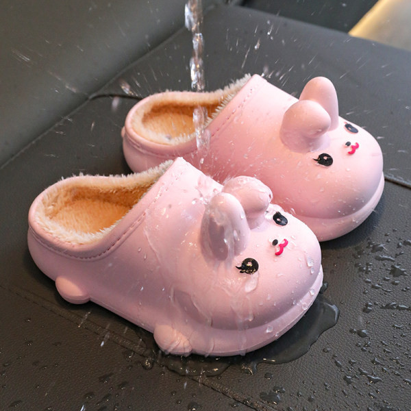 Vaikiškos žieminės šlepetės mergaitėms su 3D elementu