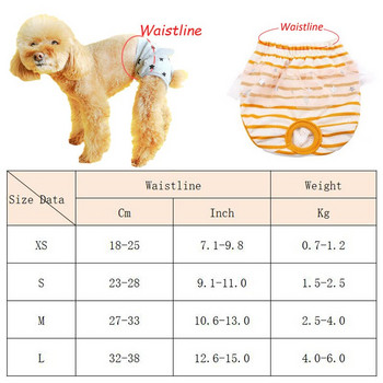 Pet Girl Dog Physiological εσώρουχα για σκύλους Shih Tzu Yorkshire Πάνες Puppy Cat Undeawear ropa εσωτερικό femenina couche chien