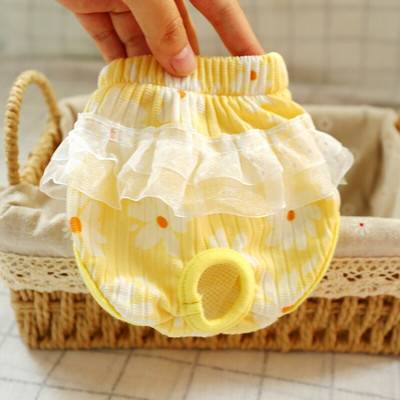 Pet Girl Dog Chiloți fiziologici pentru câini Shih Tzu Yorkshire Scutece Cățeluș Pisică Undeawear ropa interior femenina couche chien