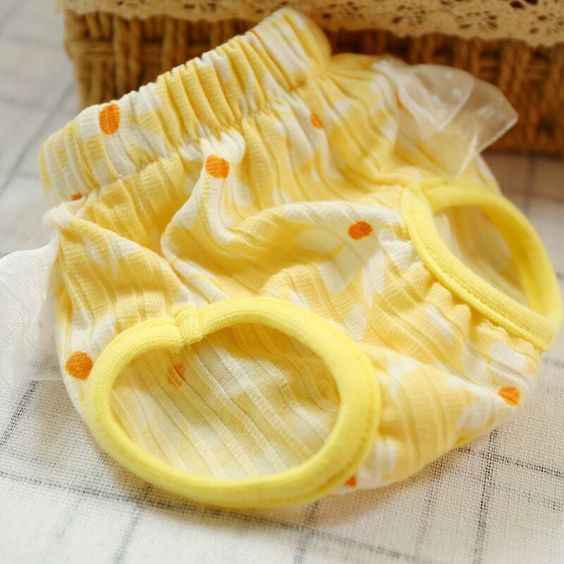 Pet Girl Dog Chiloți fiziologici pentru câini Shih Tzu Yorkshire Scutece Cățeluș Pisică Undeawear ropa interior femenina couche chien