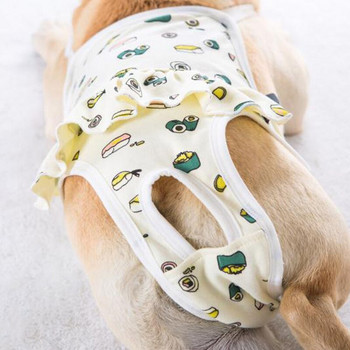 Φυσιολογικό παντελόνι για θηλυκό σκυλί Πάνα κινουμένων σχεδίων εκτύπωσης βαμβακερό σορτς σκύλου για γαλλικό μπουλντόγκ εσώρουχα Corgi σλιπ Προϊόντα για κατοικίδια