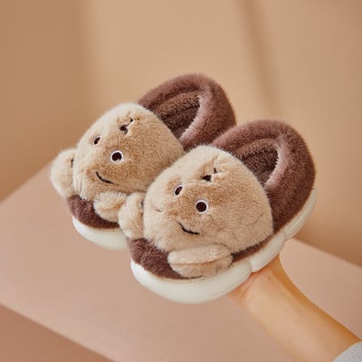 Plyšové papuče so stuhou