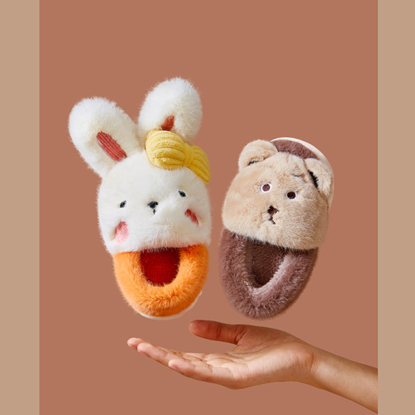 Plyšové papuče so stuhou