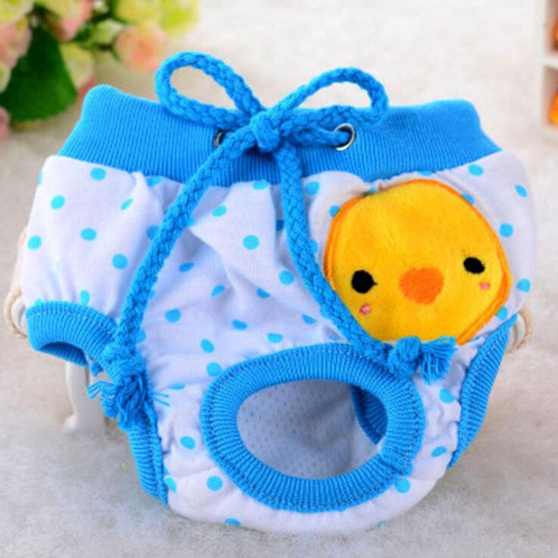 Pantaloni scurți pentru câini Pantaloni sanitari fiziologici drăguț cu imprimeu cu fructe Scutec Pantaloni scurți pentru câini lavabili Chiloți pentru câini pentru femeie Lenjerie de corp Slip