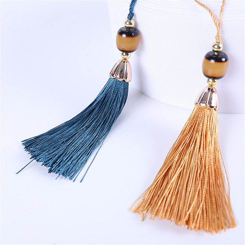 10 ks ručne tkaných korálkových strapcov, ručne vyrábaných mini strapcov so slučkami na remeslá, záložky, kľúčenky, dekorácie, DIY projekty