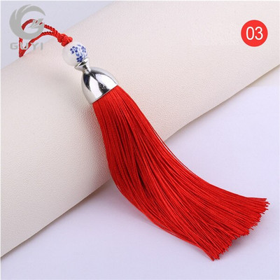 3 ks/sada 15 dostupných farieb Strapce DIY polyesterové luxusné strapce v čínskom štýle pre dekoratívne doplnky