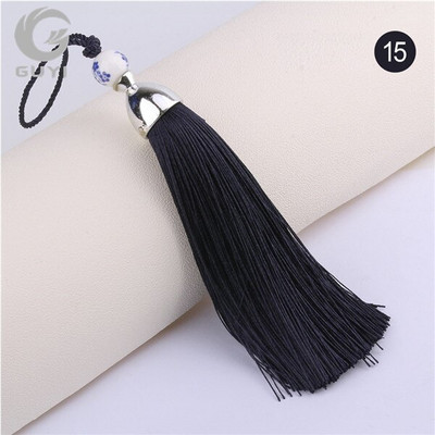 3 ks/sada 15 dostupných farieb Strapce DIY polyesterové luxusné strapce v čínskom štýle pre dekoratívne doplnky