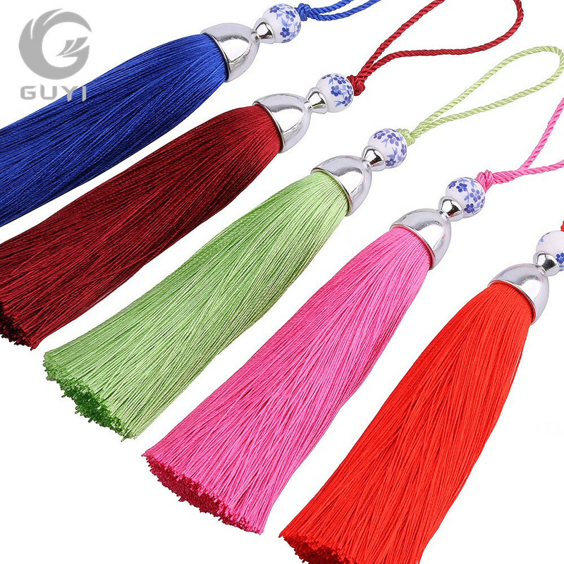 3 ks/sada 15 dostupných farieb Strapce DIY polyesterové luxusné strapce v čínskom štýle pre dekoratívne doplnky