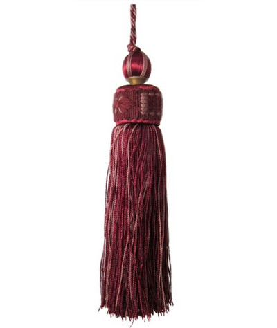 Luksuslik eurostiilis kardinavarre aksessuaarid Mitmevärviline viskoosist lauajooks Tutt Drops 16cm Pikkus Suured Tutid 5 värvi