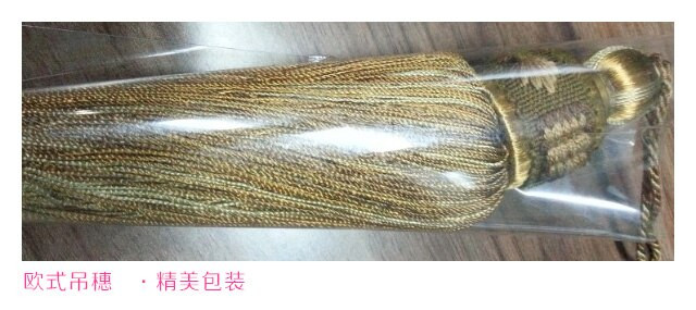 Luksuslik eurostiilis kardinavarre aksessuaarid Mitmevärviline viskoosist lauajooks Tutt Drops 16cm Pikkus Suured Tutid 5 värvi