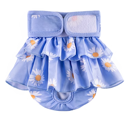 Ρυθμιζόμενες πάνες για σκύλους Γυναικείες πάνες που πλένονται επαναχρησιμοποιούμενες Σκύλος για μοτίβο μικρού μεσαίου λουλουδιού Φόρεμα για σκύλους Προμήθειες Cutey Pet